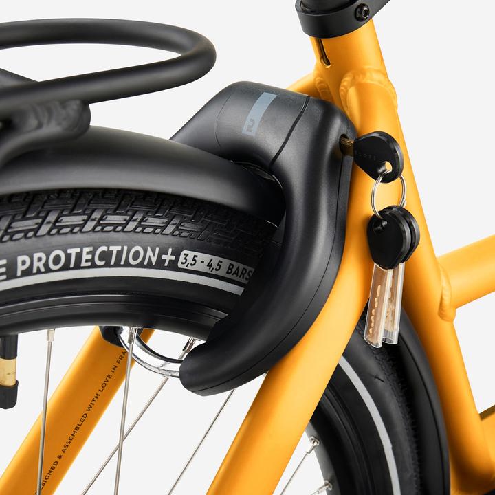 Image du produit Btwin Vélo cargo électrique biporteur F900E BOX jaune