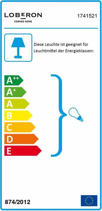 Energy Label Loberon Hanging lamp Ardin (80 cm)