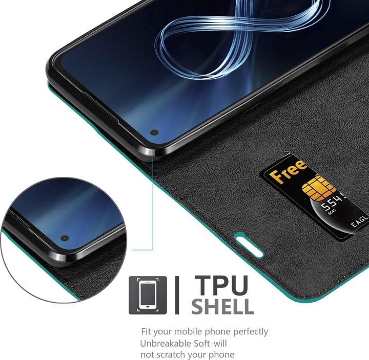 Produktbild Cadorabo Book Invis. Magnet Hülle (Asus Zenfone 8)