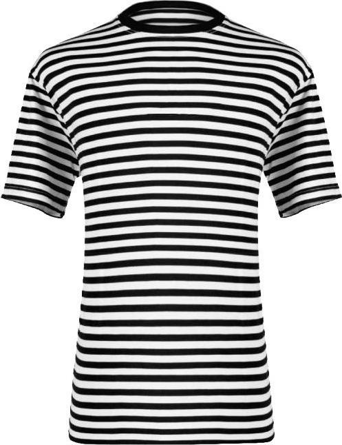Produktbild Thetru Herren Ringelshirt kurzarm schwarz-weiss – alltagstauglich (L)