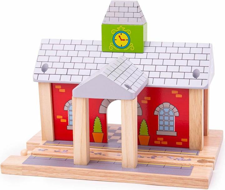 Produktbild Bigjigs Hölzerne Schienen-Bahnhof