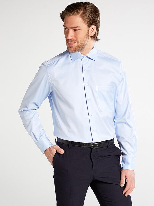 Produktbild Eterna Herrenhemd COMFORT FIT Langarm Standard BLAU Gr.44 (44)