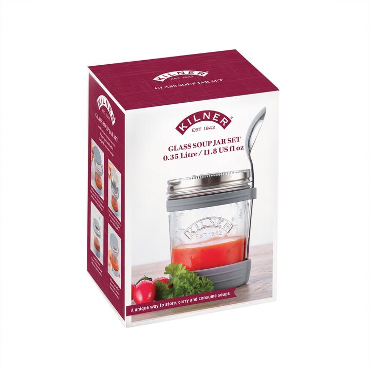 Image du produit Kilner Suppenbehälter 0.35 l Transparent Grau