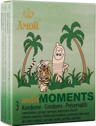 Image du produit Amor Wild Moments" 3 préservatifs profilés avec rainures et picots (3 pcs)