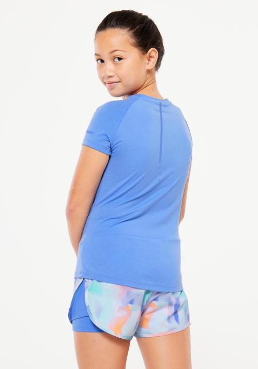 Actual product image Decathlon Girls' breathable T-shirt - S500 blue (6, 7, 8)