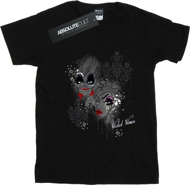 Actual product image Disney Womens/Ladies Villains Wicked Women Cotton Boyfriend T-Shirt (L)