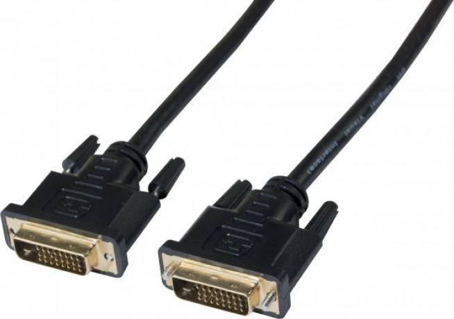 Exertis Connect DVI Monitorkabel, Duallink, 24+1pol DVI-D St./St., 1,0 m Zum Anschluss von Monitoren und Beamern mit (1 m, DVI)