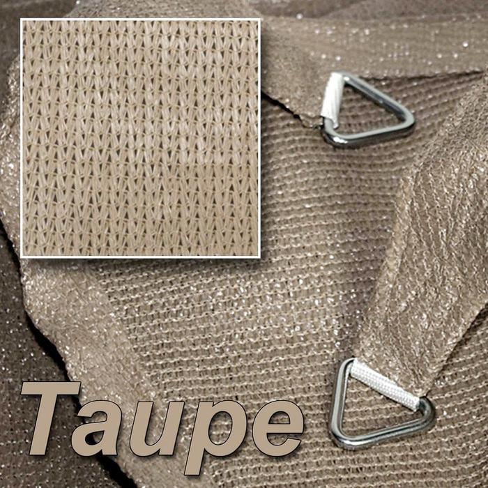 Immagine prodotto Swisshandel24 Vela solare triangolo 4x4x4m, tortora (4 x 4 x 4 m)