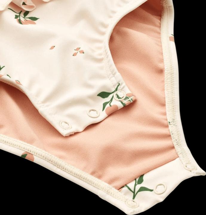 Actual product image Liewood Amina Baby Printed Swimsuit - Peach / Sea Shell (92)