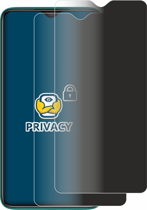 Productafbeelding BROTECT Anti-spionnetje privacyfolie Beschermfolie tegen blauw licht (2 Stuk, Xiaomi Redmi Note 8 Pro)