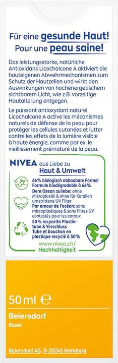 Actual product image NIVEA Protect & Moisture (Sun lotion, SPF 50, 250 ml)