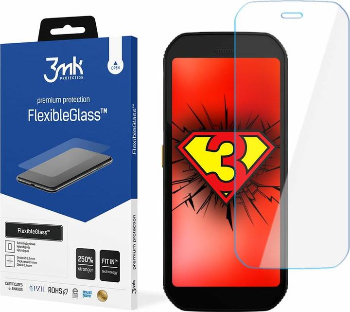 Actual product image 3MK hybrid glass FlexibleGlass for CAT S42 H Plus (1 Piece, Cat S42)