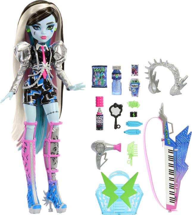 Actual product image Mattel Monster High Amped Up Frankie Stein Doll