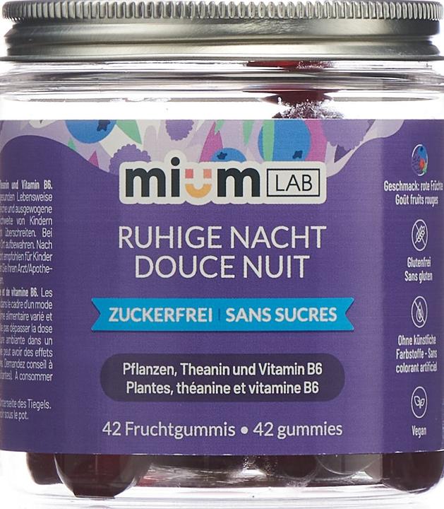 Image du produit Mium Lab Vitamingummis Ruhige Nacht (42 pièce(s), Gummies, 140 g)