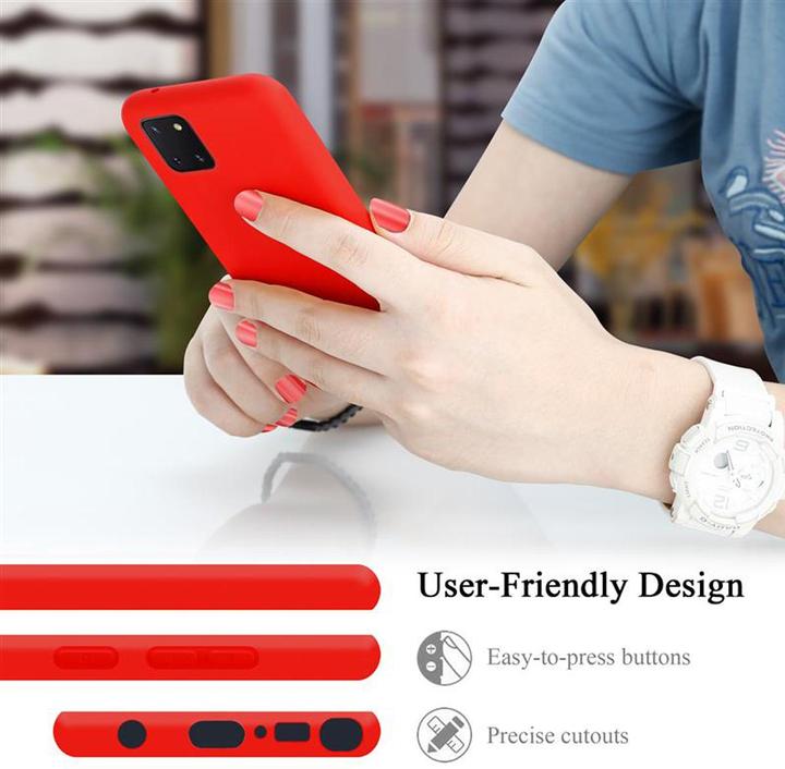 Actual product image Cadorabo TPU Liquid Silicone Case Cover (Samsung Galaxy A81)