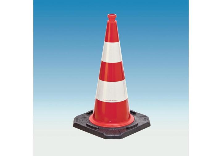 Actual product image HP Autozubehör Traffic cone TL height 500 mm BAST tested, 2 strips 33 x 33 cm