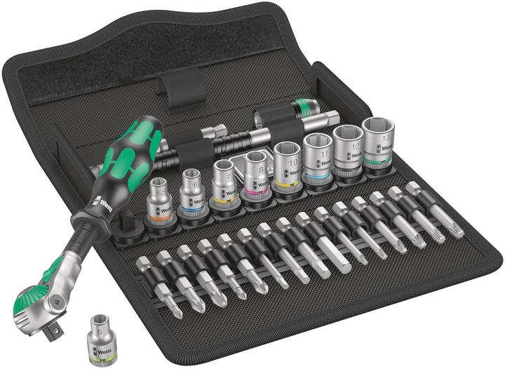 Actual product image Wera 8100 SA 6 Zyklop Speed Ratchet Set (13 mm, 11 mm, 12 mm, 10 mm)