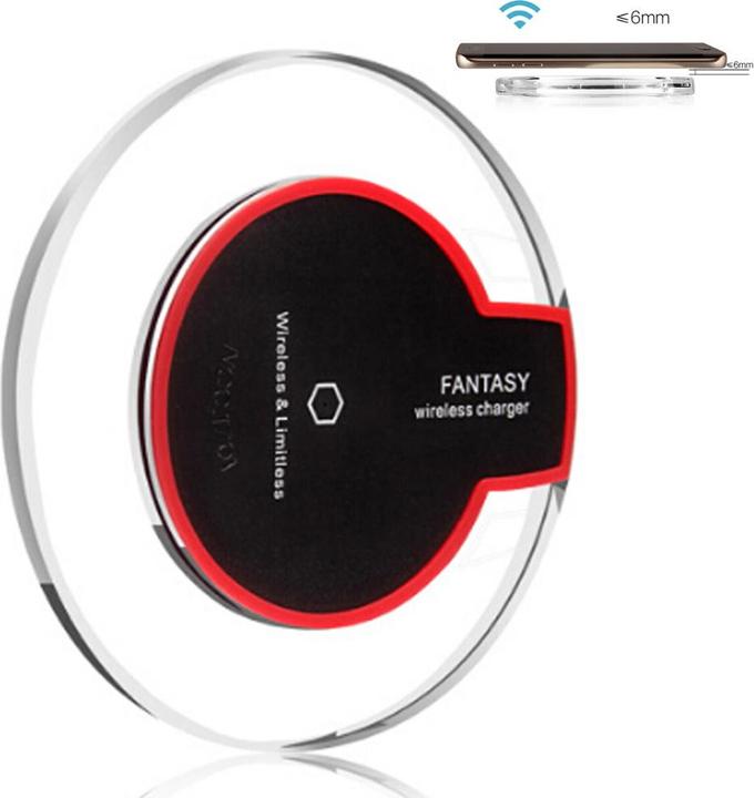 Image du produit PhoneLook Station de charge sans fil Qi Chargeur wireless transparent Fantasy pour Smartphone Verre/- (5 W)