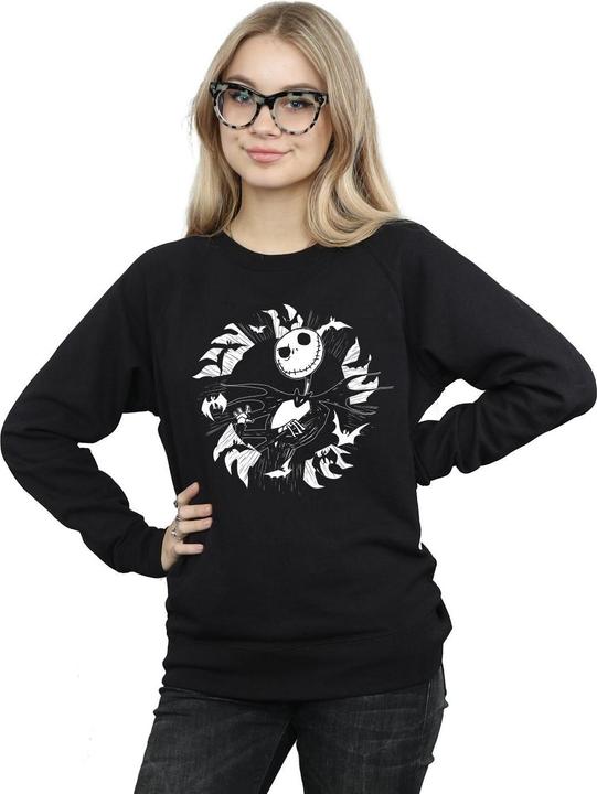 Immagine prodotto Disney Nightmare Before Christmas Jack Bat Circle Felpa Donna (S)