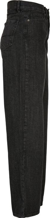 Actual product image Urban Classics Ladies High Waist Wide Leg Cropped Denim Pants (34)