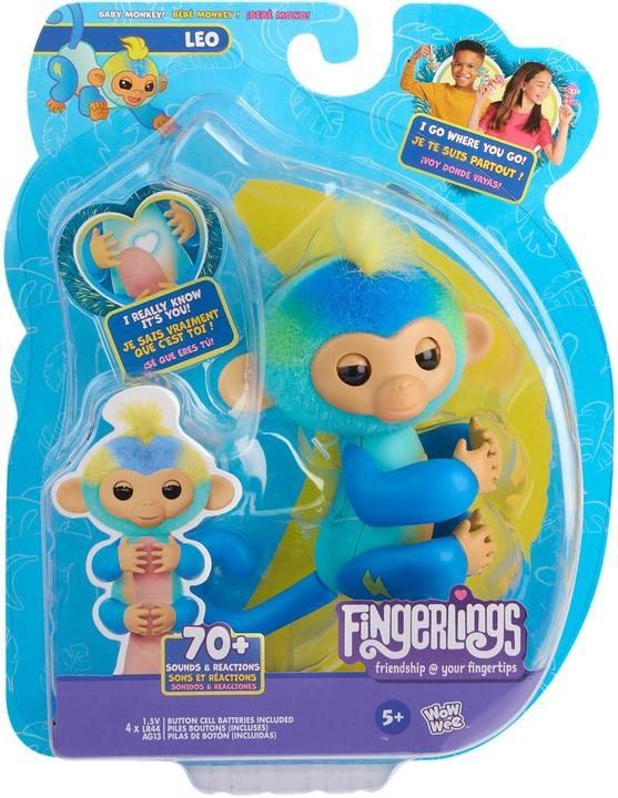 Immagine prodotto WowWee FINGERLINGS 2.0 Basic Monkey Blue - Leo