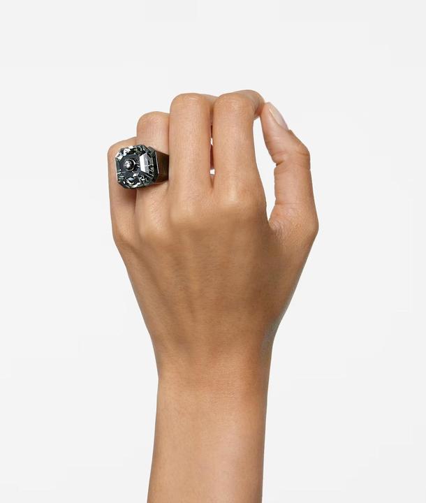 Image du produit Swarovski Numina bague cocktail octogone coupe noire (64)