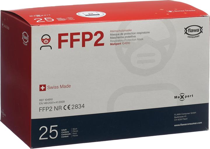 Flawa MaXpert Atemschutzmaske FFP2 weiss (FFP2, 25 x)