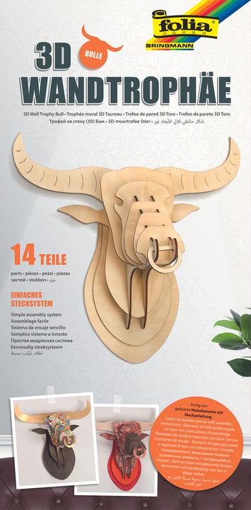Produktbild Folia 3D Wandtrophäe Bulle