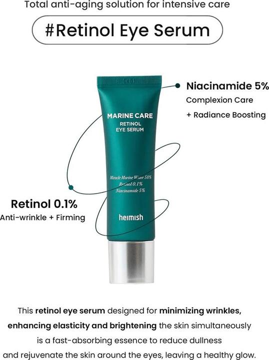 Heimish Marine Care Retinol Eye Serum (Serum, 30 ml, Nacht)