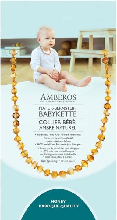 Image du produit Amberos Collier d'ambre naturel baroque