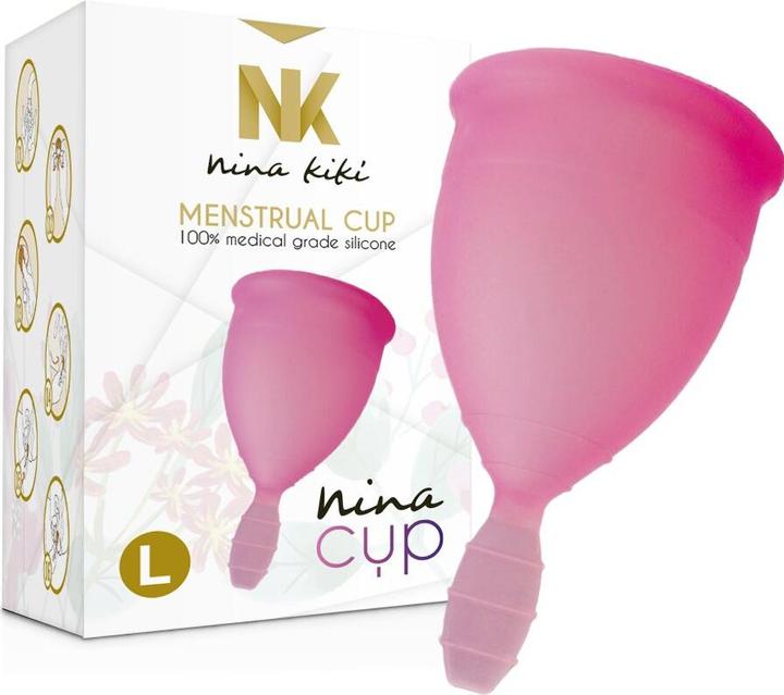 Actual product image Nina Kiki Nina Cup Menstrual Cup Size L Pink