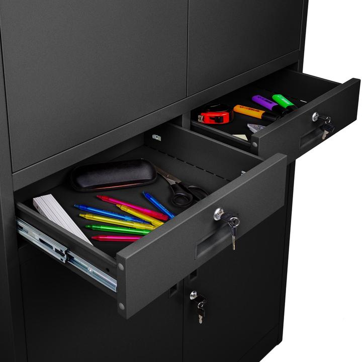 Actual product image tectake Filing cabinet (80 x 40 x 180 cm)