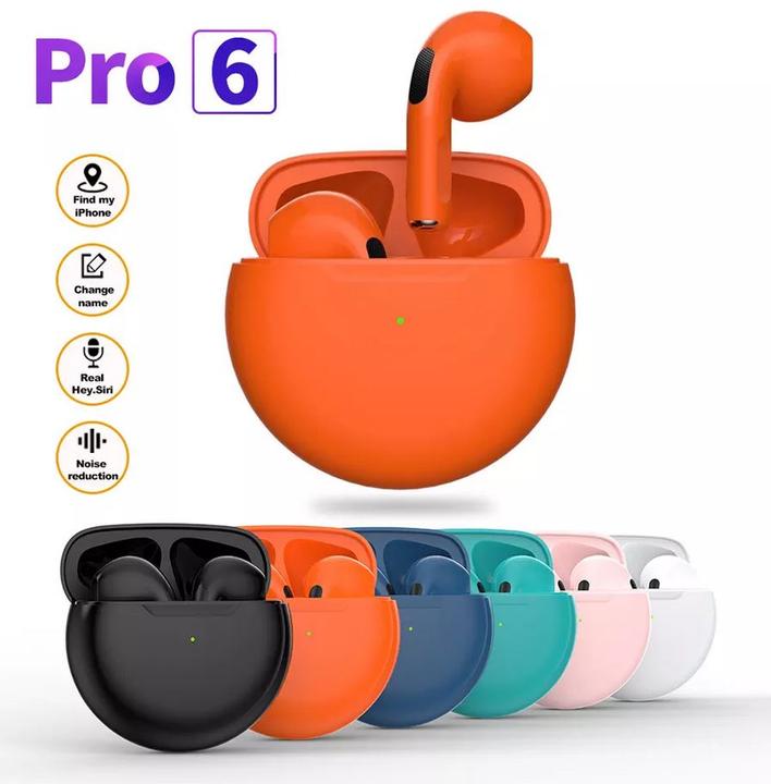 Actual product image PhoneLook Écouteurs Pro 6 Bluetooth 5.0 Super Bass sans fil Earbuds design rond menthe (4 h, Wireless)