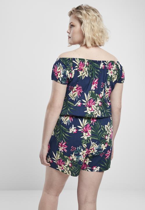 Produktbild Urban Classics Ladies AOP Off Shoulder Short Jumpsuit (5XL)
