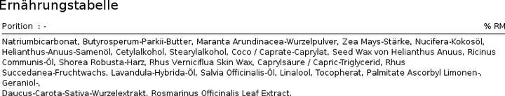 Nutritional values and ingredients Ben & Anna Mint (Stick)