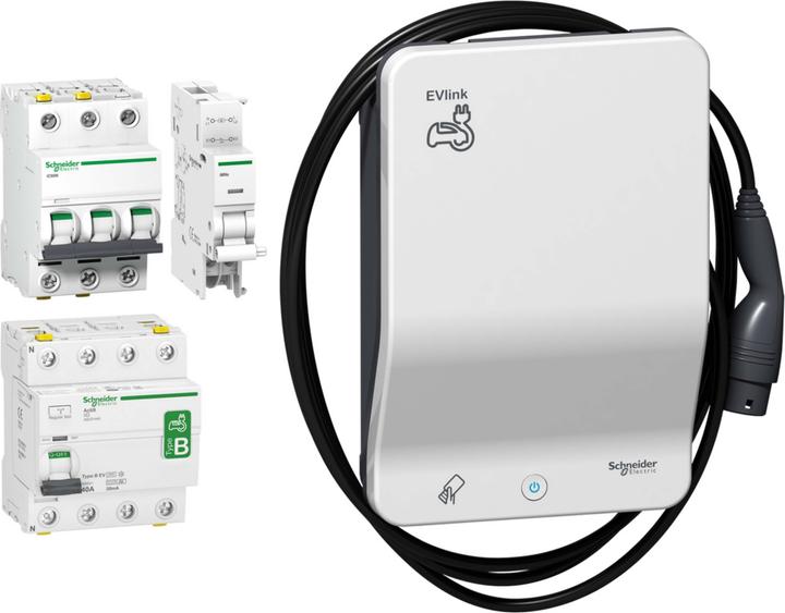 Schneider Electric Wallbox EVLink Bundle G4 KITEVB1A22CA (Type 2, 22 kW)