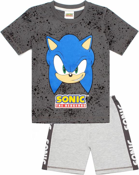 Actual product image Sonic The Hedgehog Boys' gaming pyjamas with shorts (152)