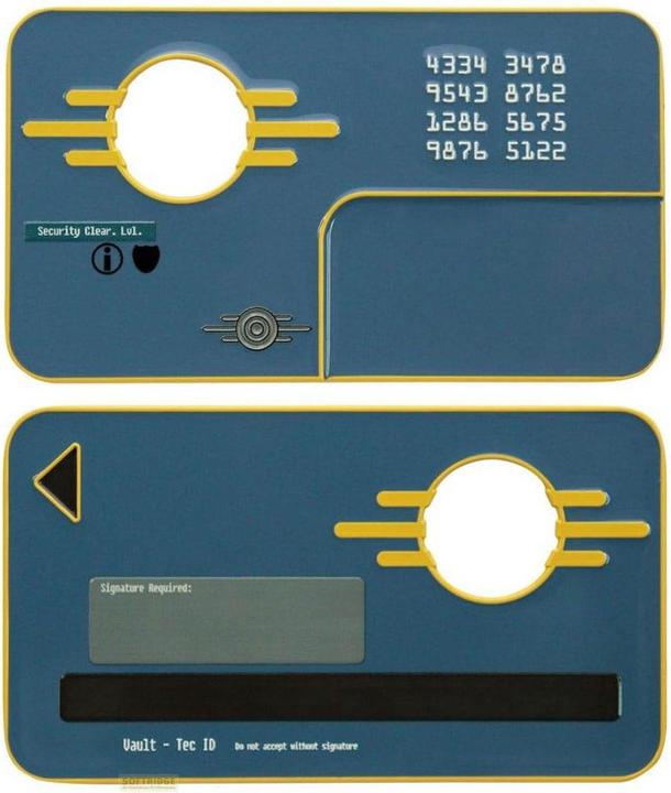 Produktbild Fanattik Fallout Replik Vault Security Keycard Limited Edition