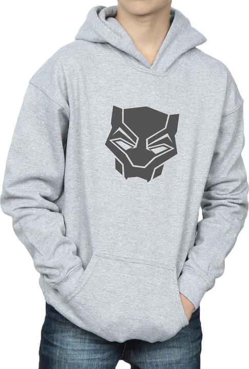 Immagine prodotto Felpa con cappuccio Black Panther Black on Black per ragazzi (152, 158)