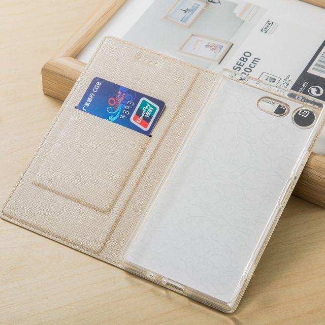 Actual product image MU Classic Leather Bookcover Sleeve (Sony Xperia XZ1 Compact)