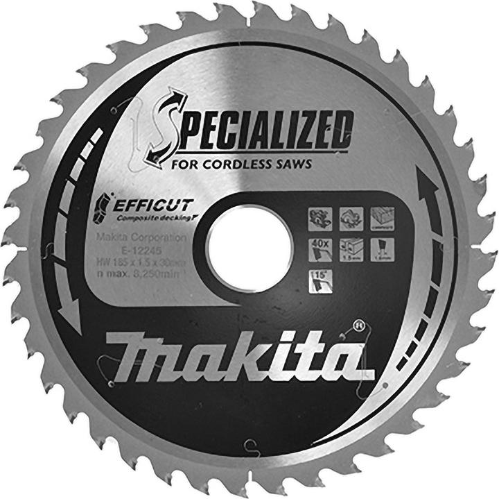 Actual product image Makita Saw blade 185x1,5x30, 40Z EFFICUT