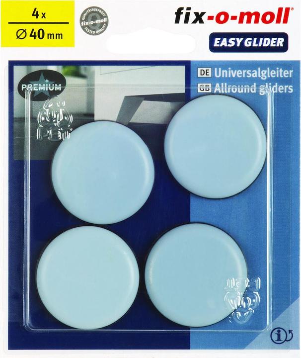 Fix-o-moll Patins universels 5 mm / Ø 40 mm 4 x (Planeur universel, 4 pièce(s))