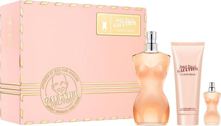 Produktbild Gaultier Classique EDT 100 ml + EDT 6 ml + Body Lotion 75 ml - Giftset (Eau de Toilette, 100 ml)