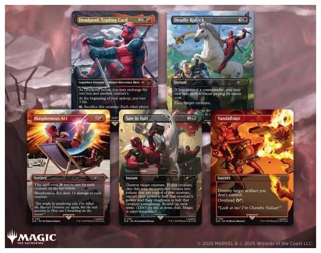 Actual product image Magic the Gathering Secret Lair x Marvel's Deadpool (English, Booster Pack)
