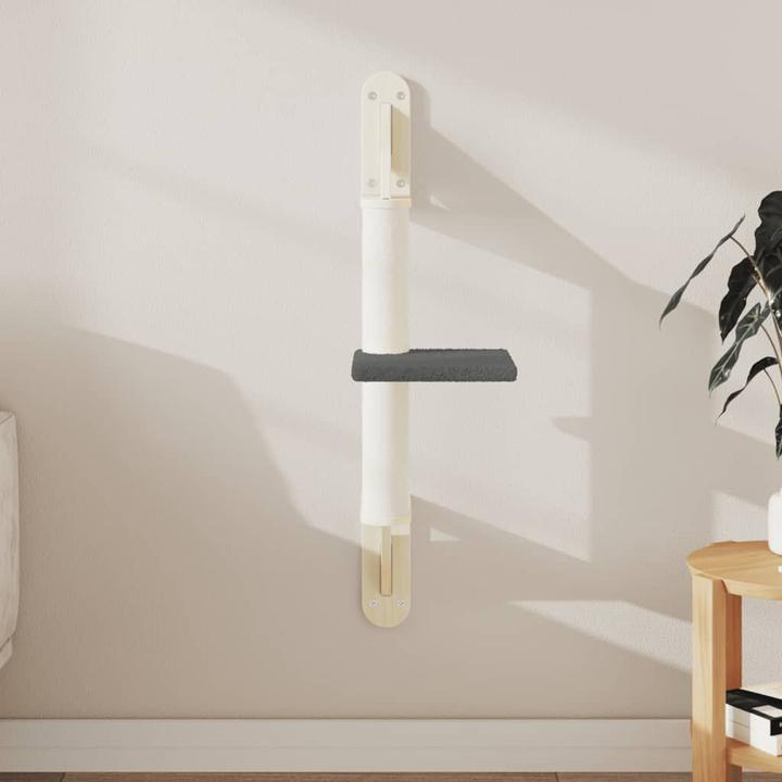 Actual product image VidaXL Scratching post with wall-mounted scratching post 85.5 cm (85.50 cm, Dark grey)
