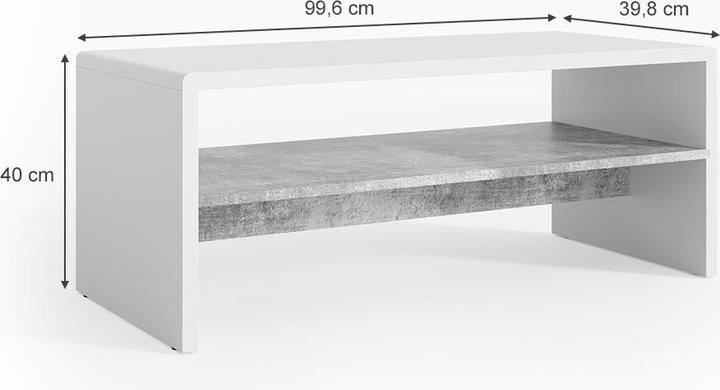 Actual product image Vicco Couchtisch (99 x 40 x 40 cm)