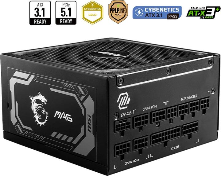Actual product image MSI MAG A1000GL (1000 W)