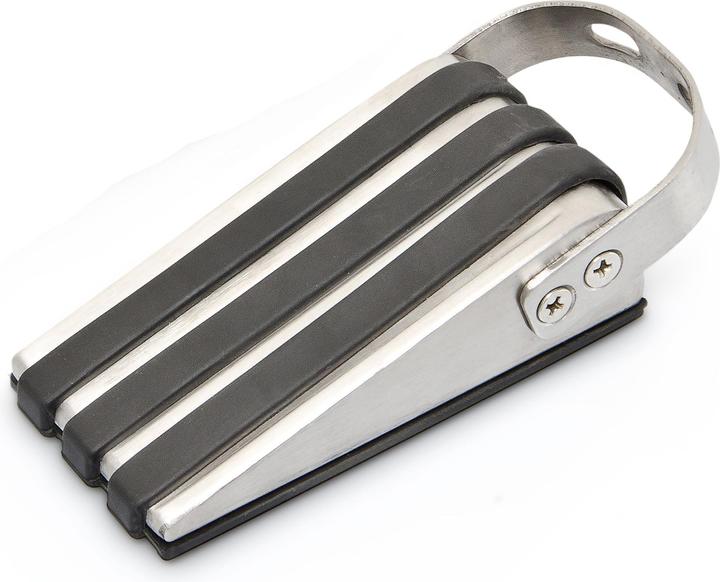 Image du produit Relaxdays Butoir de porte en acier inoxydable (2 pièce(s), 5 x 12.5 x 4 cm)