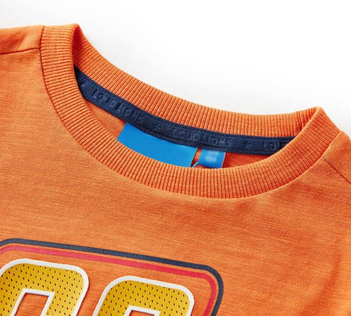 Image du produit VidaXL T-shirt manches longues enfant orange foncé 92,Matière : 100 (92)