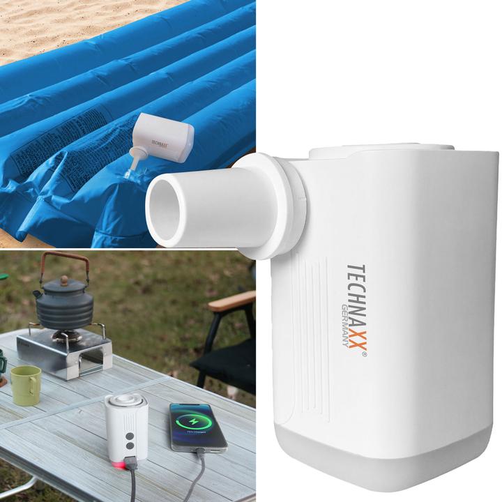Immagine prodotto Technaxx Mini pompa ad aria ricaricabile con luce LED